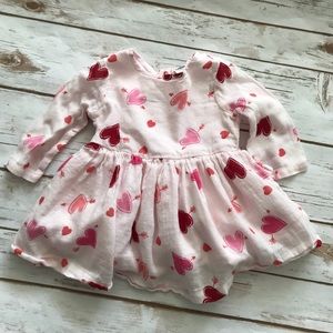 OLD NAVY Pink red heart Tunic Dress